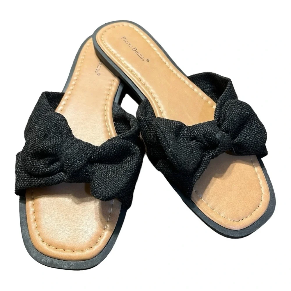 Pierre Dumas Empress 26 Knot Bow Sandals/Slides Size 8.5